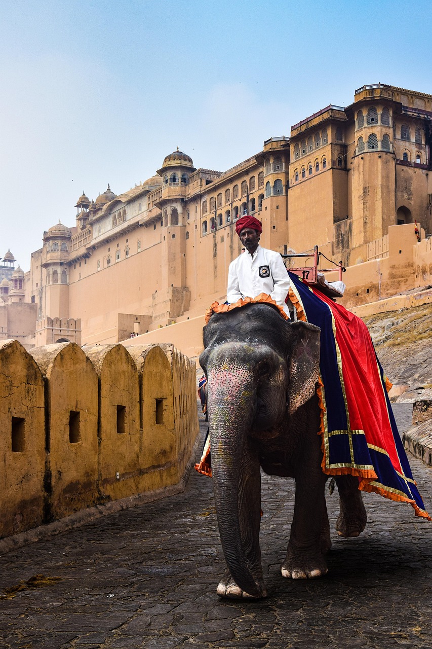 Rajasthan fort walls at golden hour